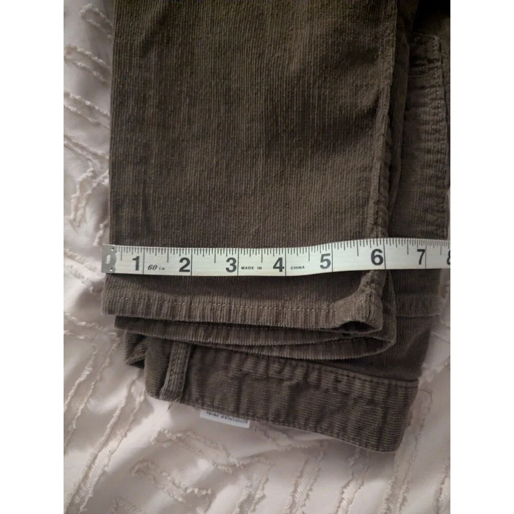 Banana Republic Mens Slim Fit Corduroy Pants Olive Brown 30x30 Stretch Cotton